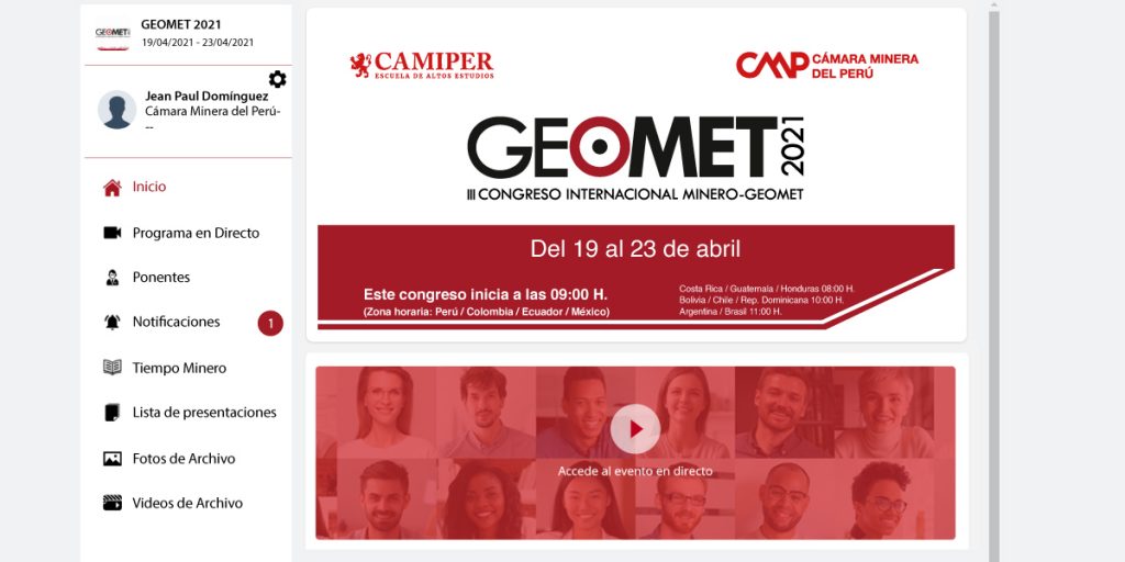 Profesionales de 14 países participan del GEOMET 2021