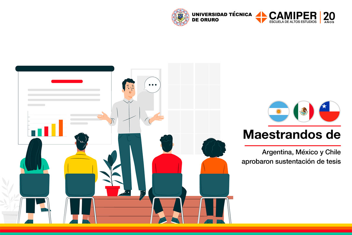 Maestrandos de Argentina, México y Chile sustentaron satisfactoriamente su tesis