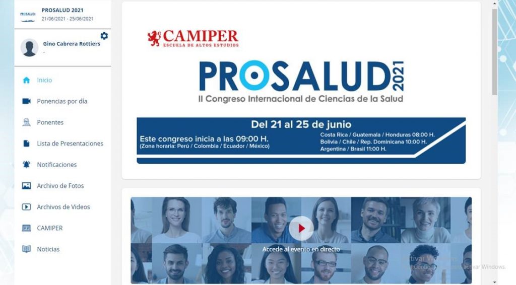Más de 300 profesionales asistirán al II Congreso Internacional - PROSALUD 2021