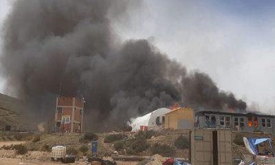 incendiaron campamento de minera Anabi